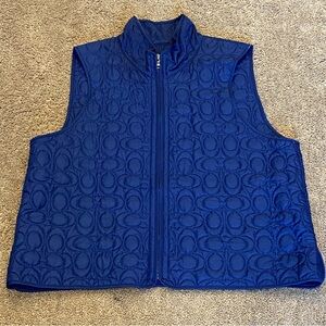 EUC Coach Quilted Vest Women’s Size XL